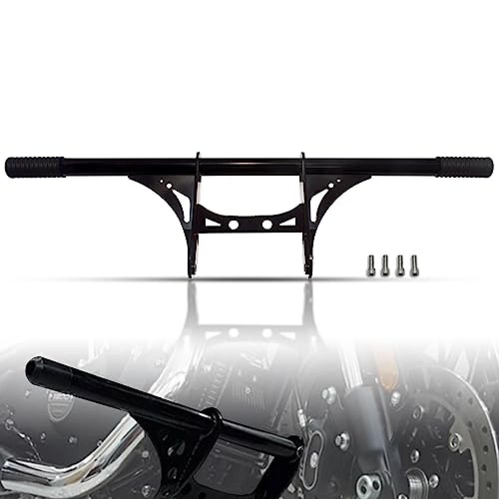 WOWTK Highway Peg Crash bar for Harley XL Sportster 2004-2022 Models,for Sportster 883 XL883 1200 XL1200 Iron 883 Seventy-Two Forty-Eight XL50 Sportster XR1200 XR1200X,Gloss Black