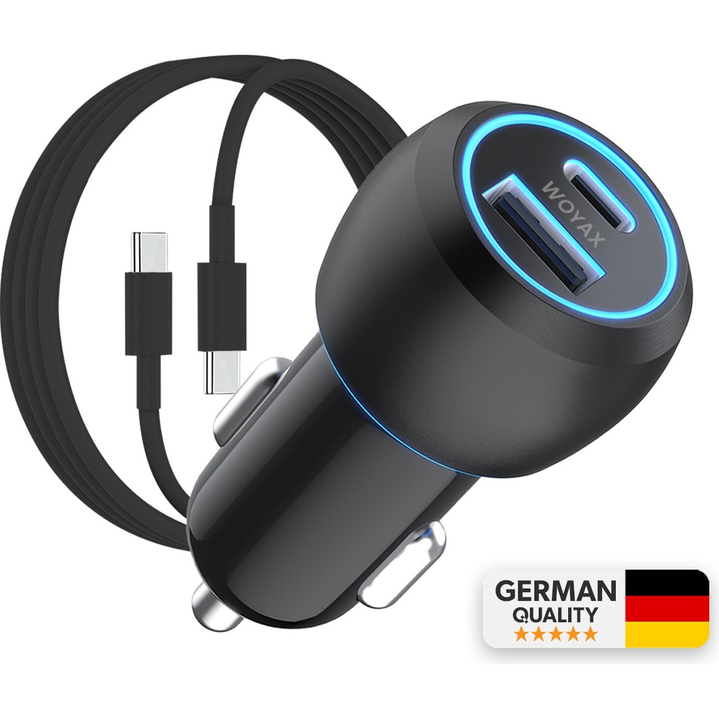 Woyax Araç Şarj Aleti Çakmaklık Type-C + USB Girişli Kablolu Set 38W Bilgisayar Çevirici ve Adaptörü Fiyatı