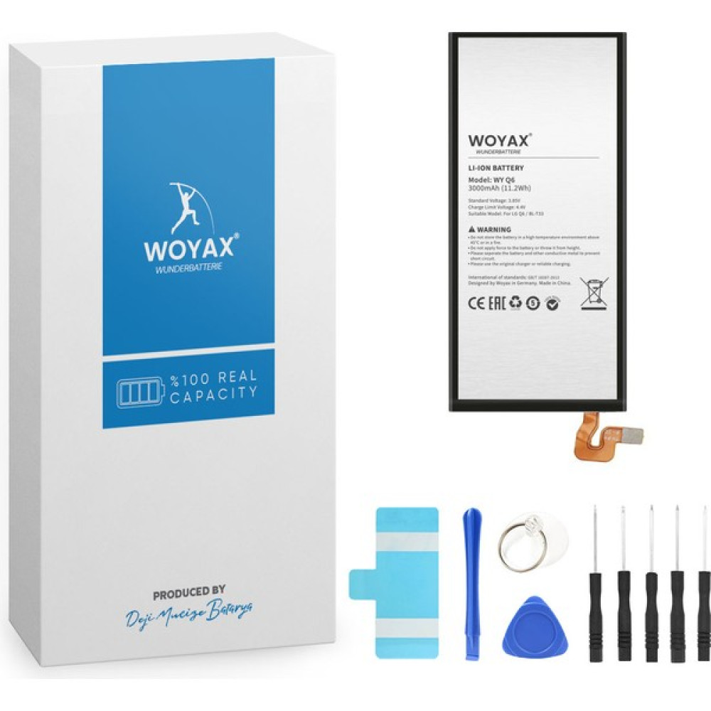 Woyax by Deji Lg Q6 Uyumlu Premium Uyumlu Mucize Batarya / Bl-t33 Cep Telefonu Bataryası Fiyatı