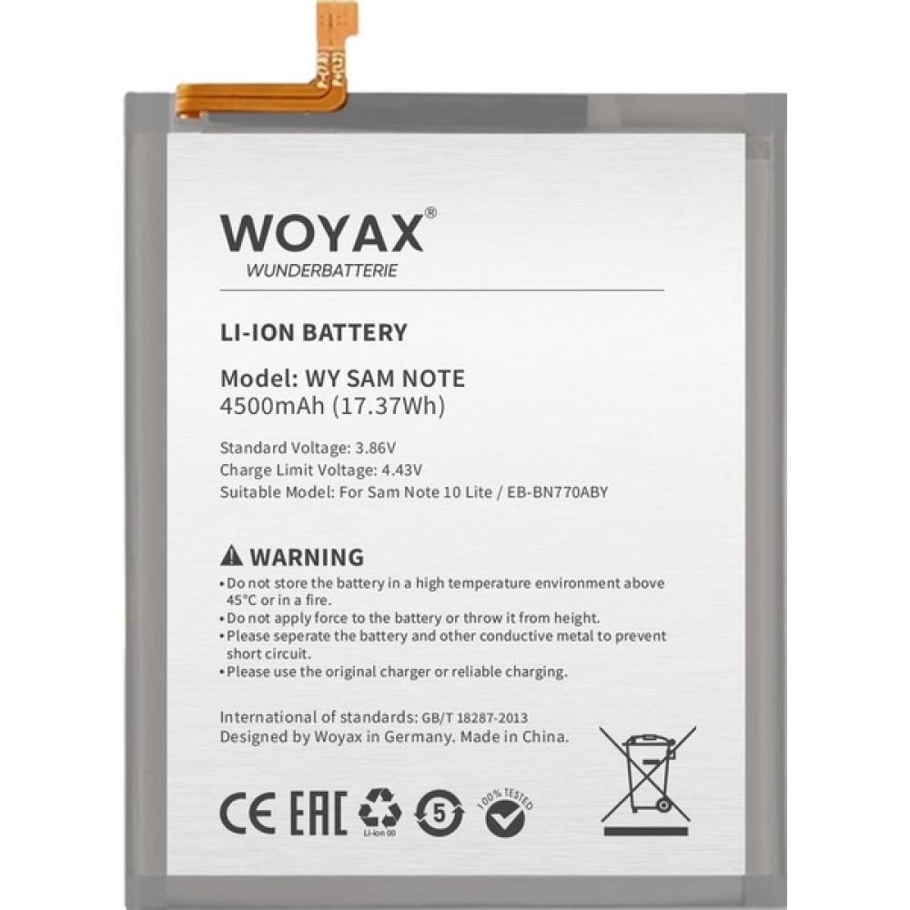 Woyax by Deji Samsung Galaxy Note 10 Lite Uyumlu Mucize Batarya eb-bn770aby Cep Telefonu Bataryası Fiyatı