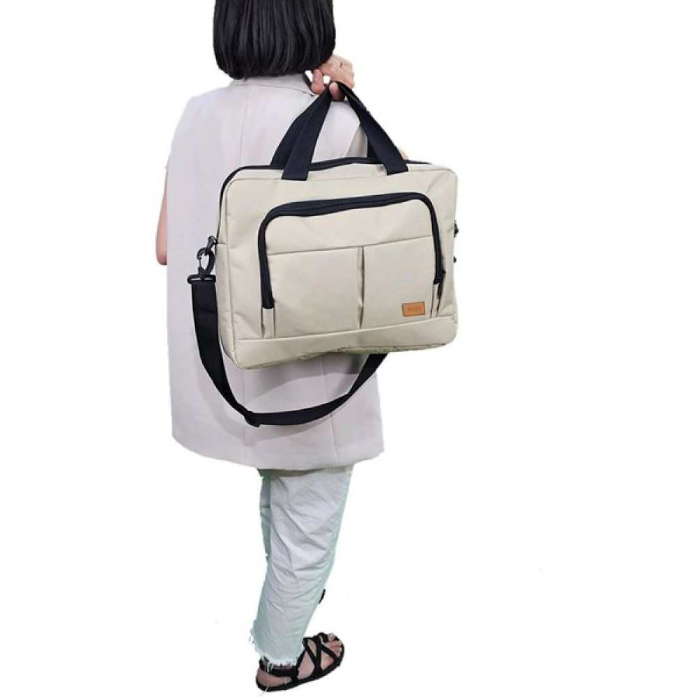 Woys Bags 15.6" Evrak Bilgisayar Çantası Renk Notebook Laptop Çantası - Krem Dizüstü Bilgisayar Aksesuarları Fiyatı