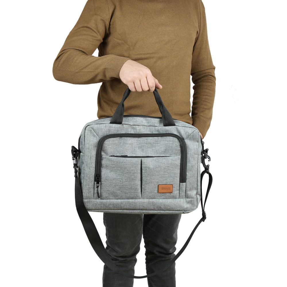 woys Bags 15.6" Gri Evrak Bilgisayar Notebook Laptop Çantası Unisex Çanta & Cüzdan ve Seyahat Çantaları Fiyatı