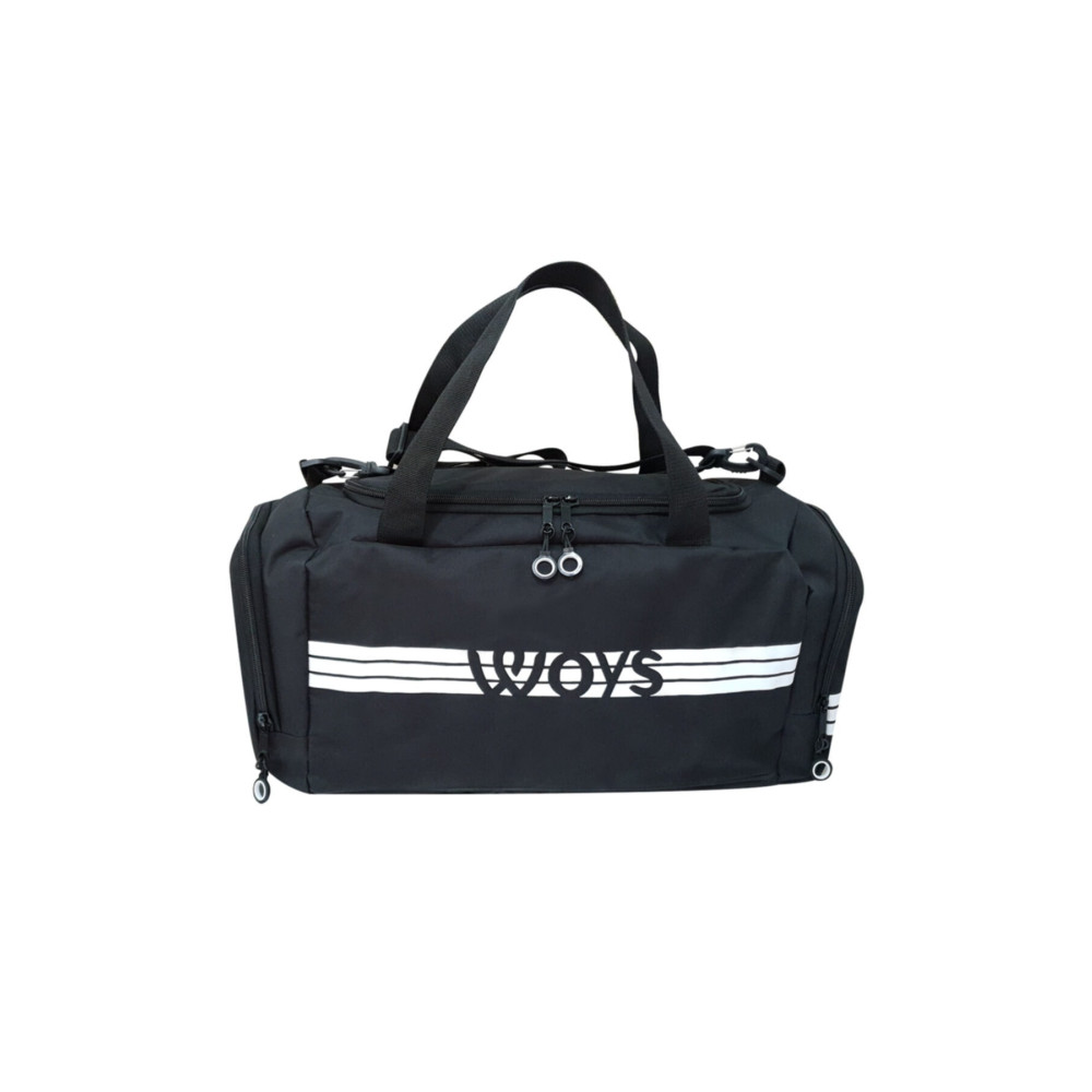 woys Unisex Siyah Bölmeli Sporcu Çantası Unisex Spor Çantası Fiyatı