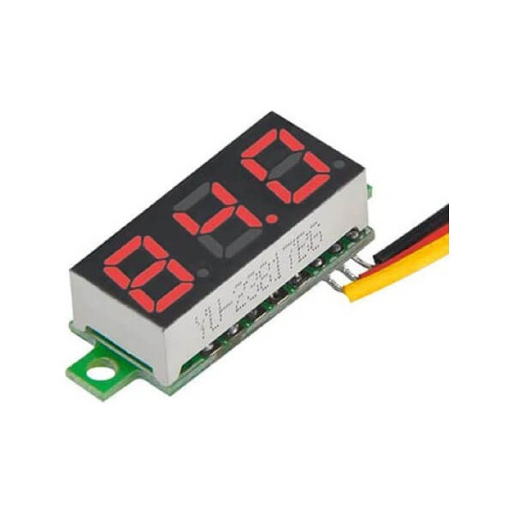 Wozlo 0.28'' Inch Dc 0-100V Mini Digital Voltmetre 3 Kablolu Kırmızı Diğer Test ve Ölçüm Cihazları Fiyatı
