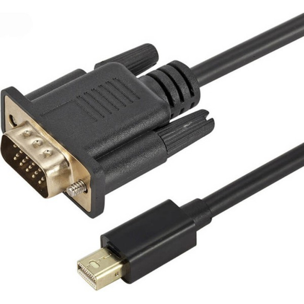 Wozlo 1.8m Mini Displayport To VGA Aktif Kablo - Thunderbolt 1/2 VGA 1920X1200 1080P MacBook Pro Air - Siyah - 1,8 m Görüntü Kablosu Fiyatı