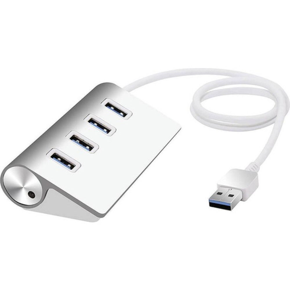 Wozlo 4 Port USB 3.0 Hub Çoklayıcı Metal Gövde Yüksek Hız 5 Gbps - Gri Tablet Pc Aksesuarları Fiyatı