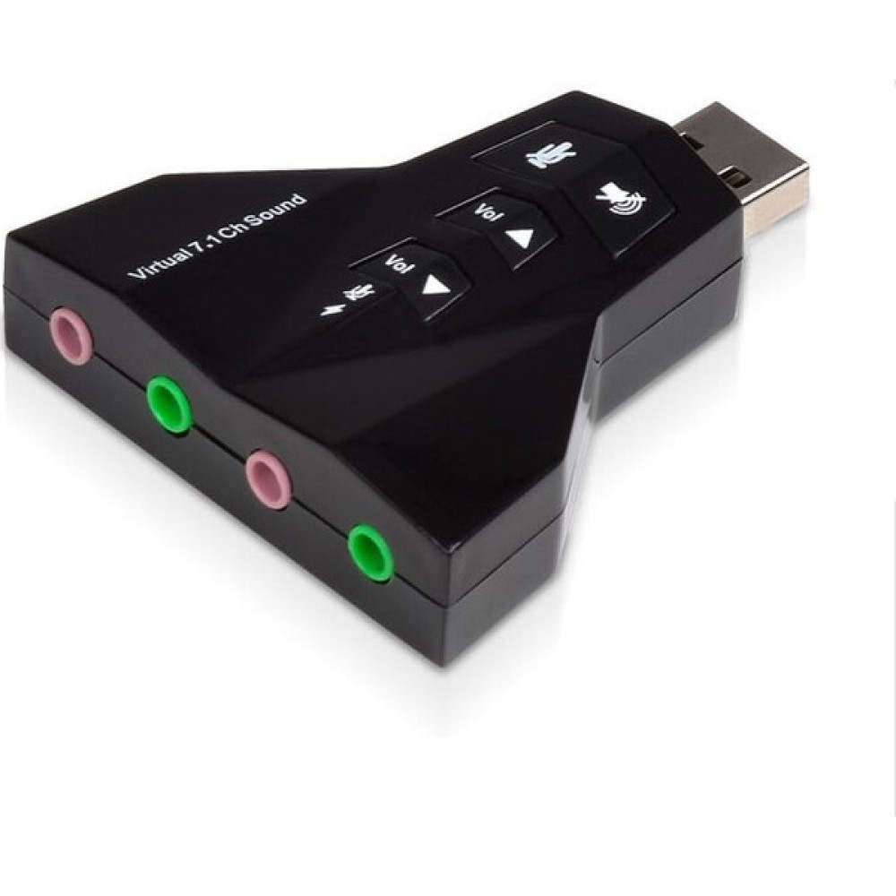 Wozlo 7.1 USB Ses Kartı USB Sound Kart Virtual 3D Çevirici Ses Kartı Fiyatı
