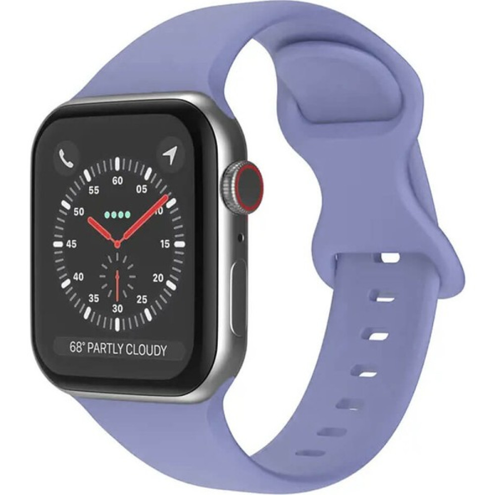 Wozlo Apple Watch 1, 2, 3, 4, 5, 6, 7, Se Silikon Kordon Kayış - S-M Beden 42/44/45MM - Leylak Giyilebilir Teknoloji Aksesuarları Fiyatı