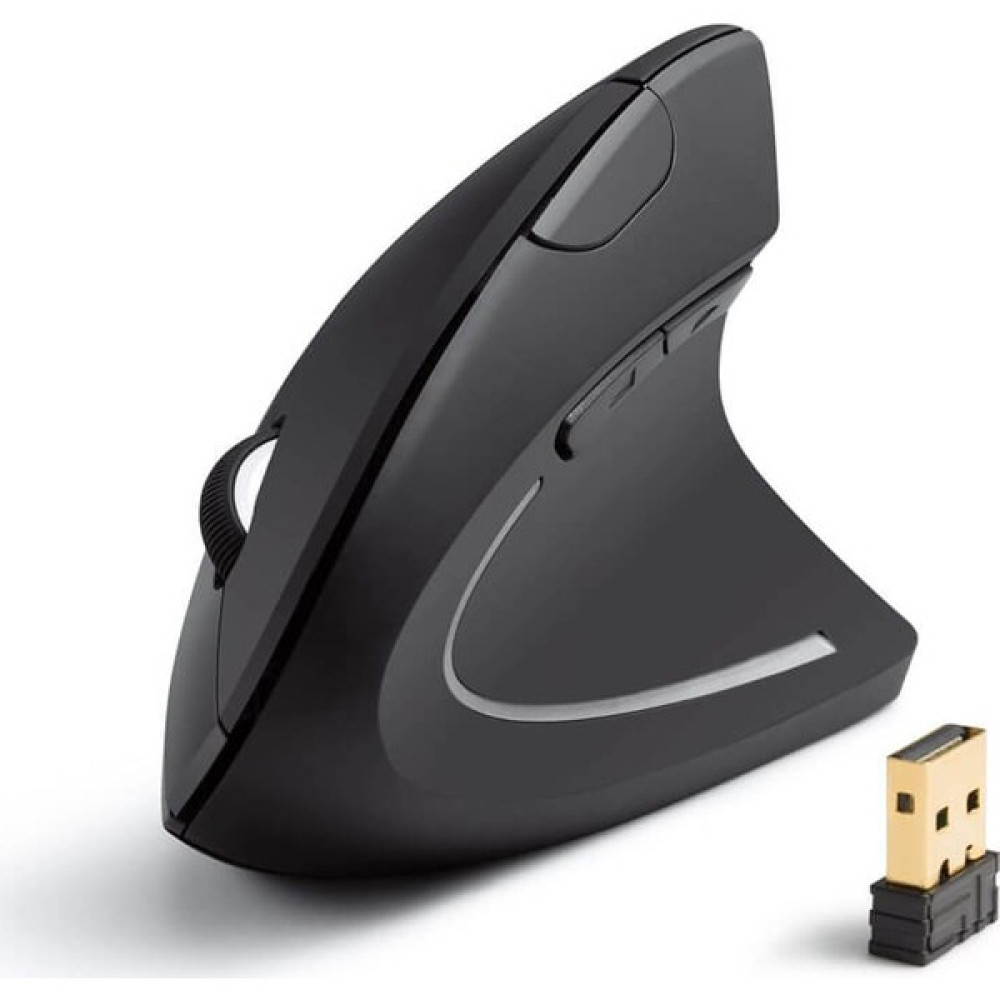 Wozlo Ergonomik Kablosuz Dikey Mouse (Pilli) - Siyah Klavye - Mouse Fiyatı