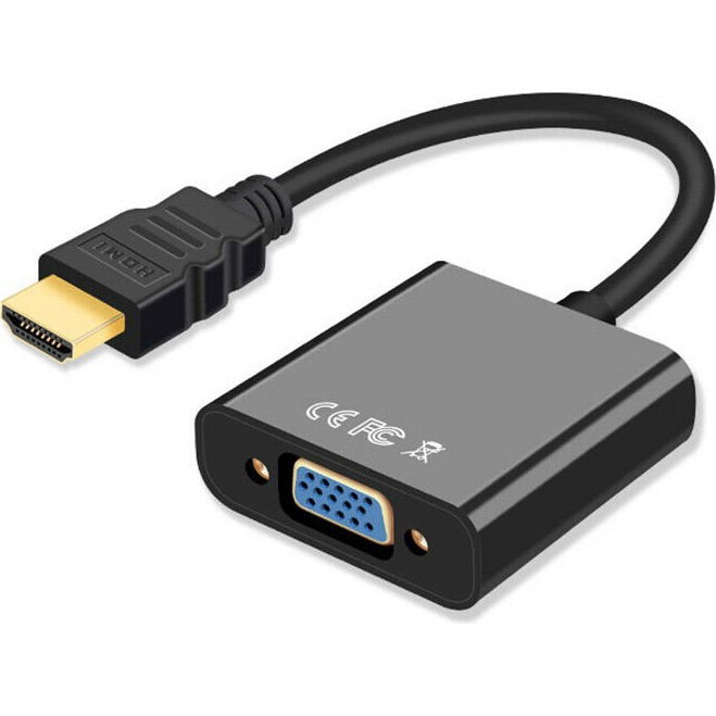 Wozlo HDMI To VGA Kablo Çevirici Dönüştürücü Görüntü Aktarıcı - Siyah Bilgisayar Çevirici ve Adaptörü Fiyatı