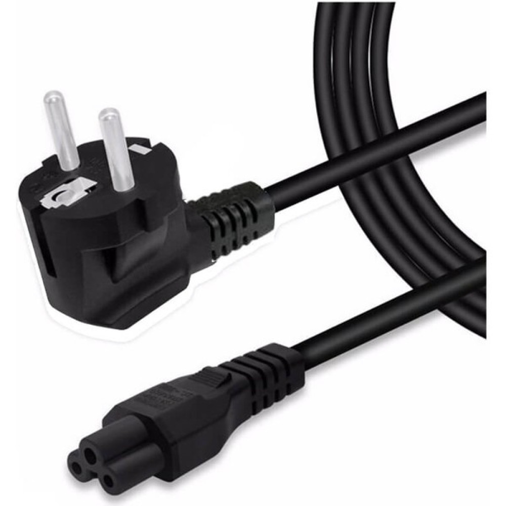 Wozlo Laptop Adaptör Yonca Power Elektrik Kablosu 3*1.5mm Bakır Kablo 1.8m - Siyah - 1,8 m Güç Kablosu Fiyatı