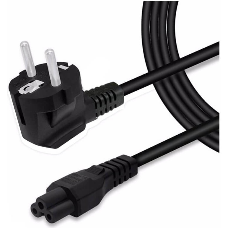 Wozlo Laptop Adaptör Yonca Power Elektrik Kablosu 3*1.5mm Bakır Kablo 1.8m - Siyah - 1,8 m Laptop Adaptör Fiyatı