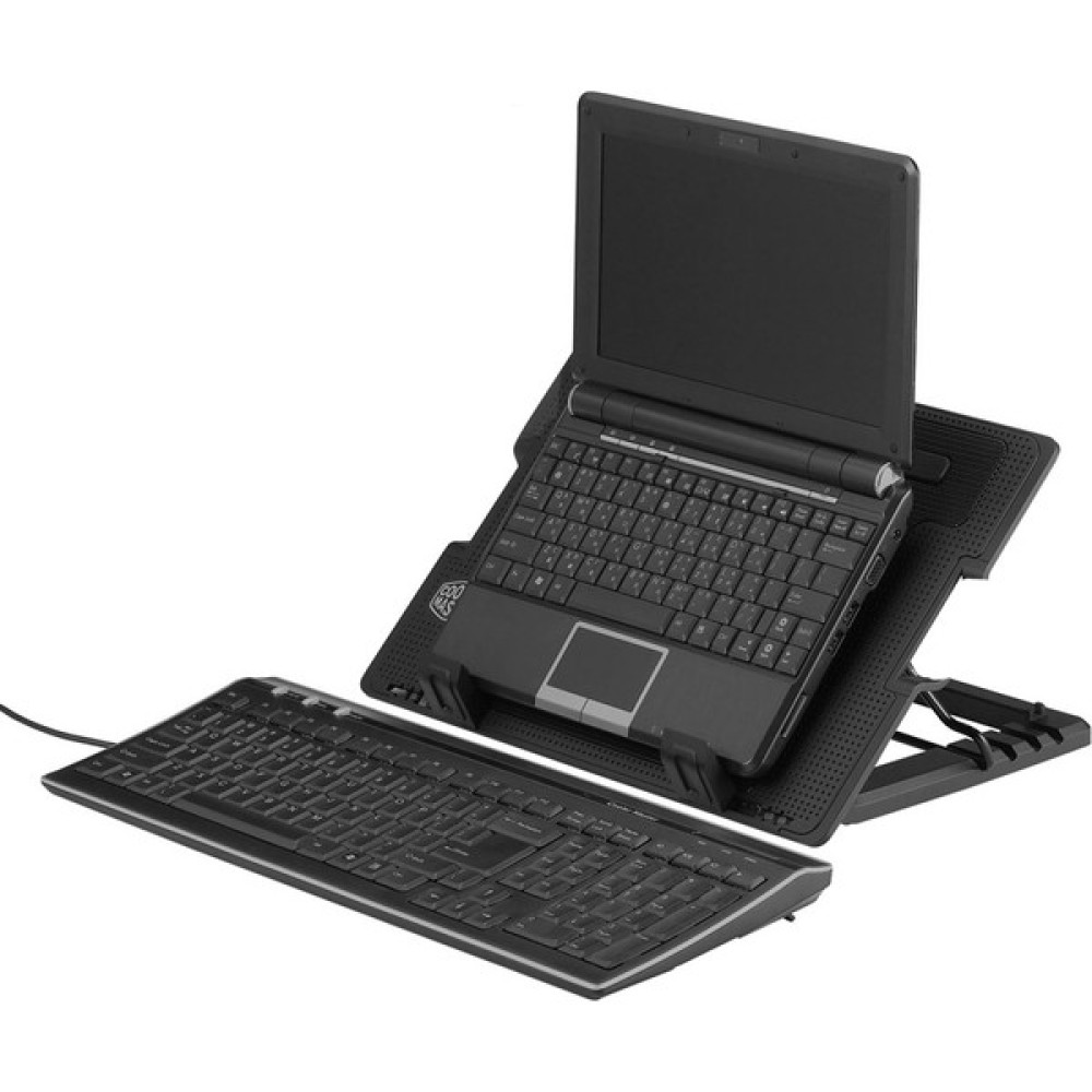 Wozlo Notebook Soğutucu Yükseklik Ayarlı 9 - 17" Laptop Soğutucu Stand 5 Kademeli 14CM Fan - Siyah Dizüstü Bilgisayar Aksesuarları Fiyatı