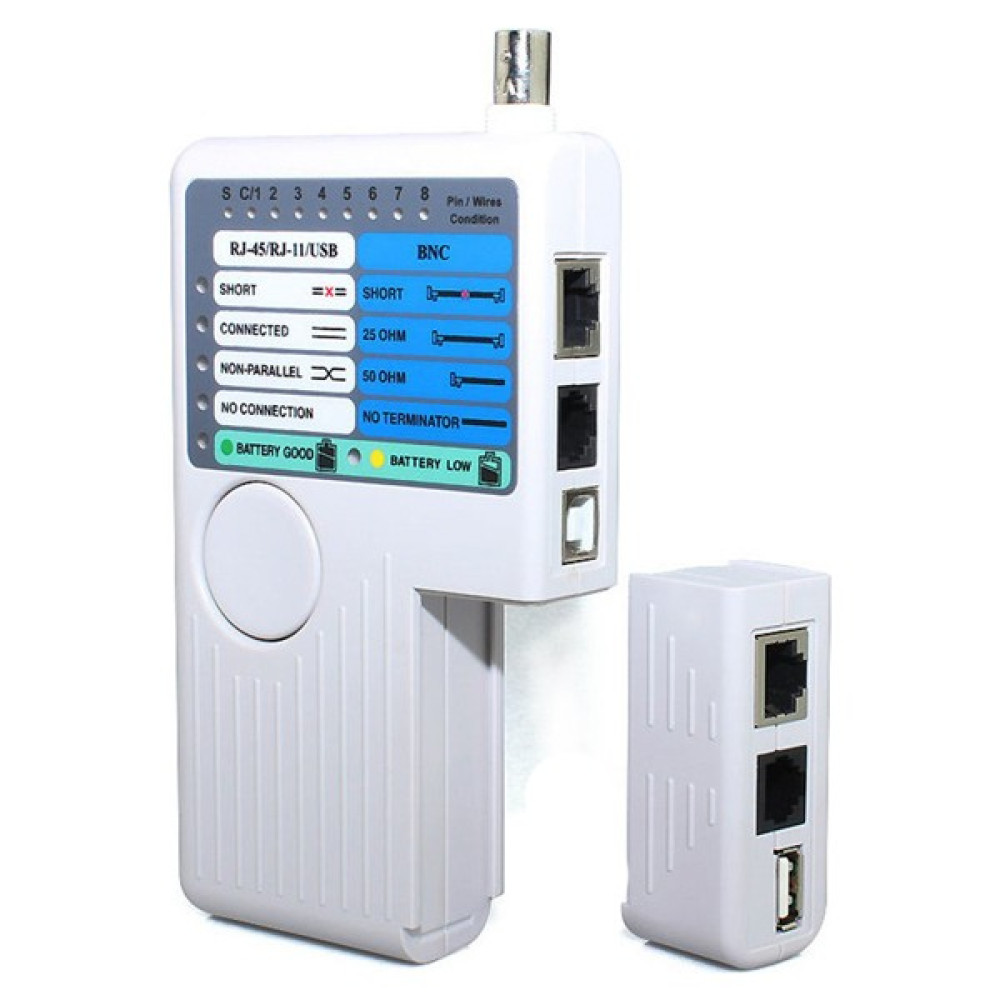 Wozlo Profesyonel Network Kablo Test Cihazı- 4 In 1 - RJ11 RJ45 Bnc USB Diğer Test ve Ölçüm Cihazları Fiyatı