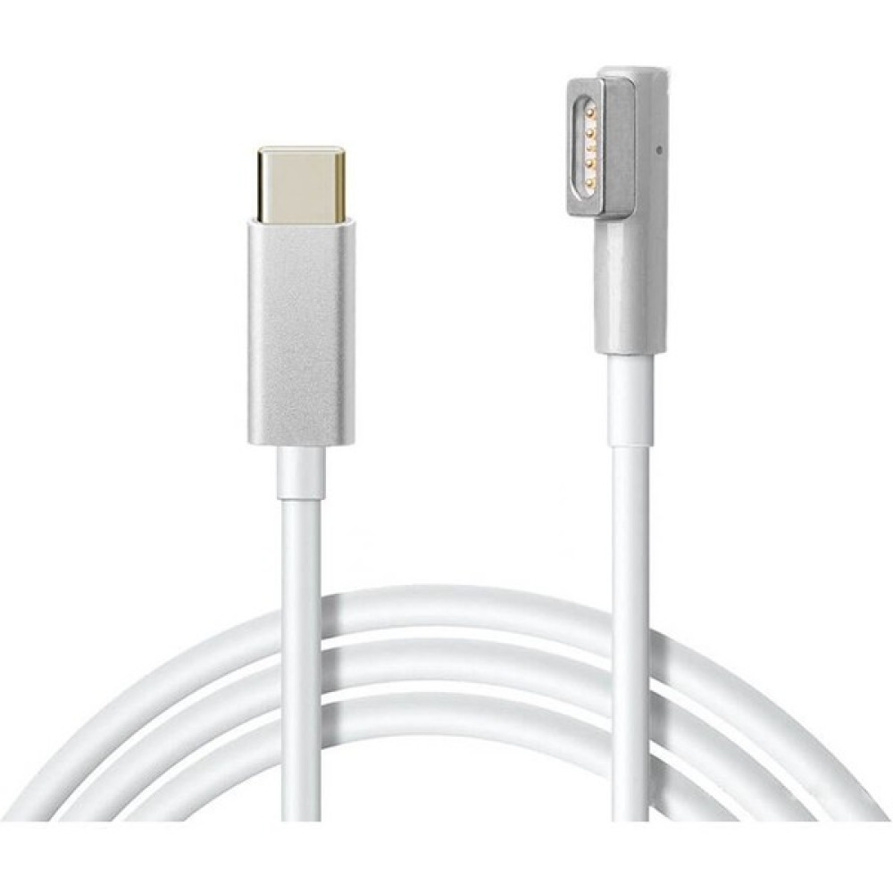 Wozlo USB Type C To Magsafe1 L Tip 85-100W Macbook Pro Macbook Air Uyumlu Şarj Kablosu - 1.8m - Beyaz - 1,8 m Güç Kablosu Fiyatı