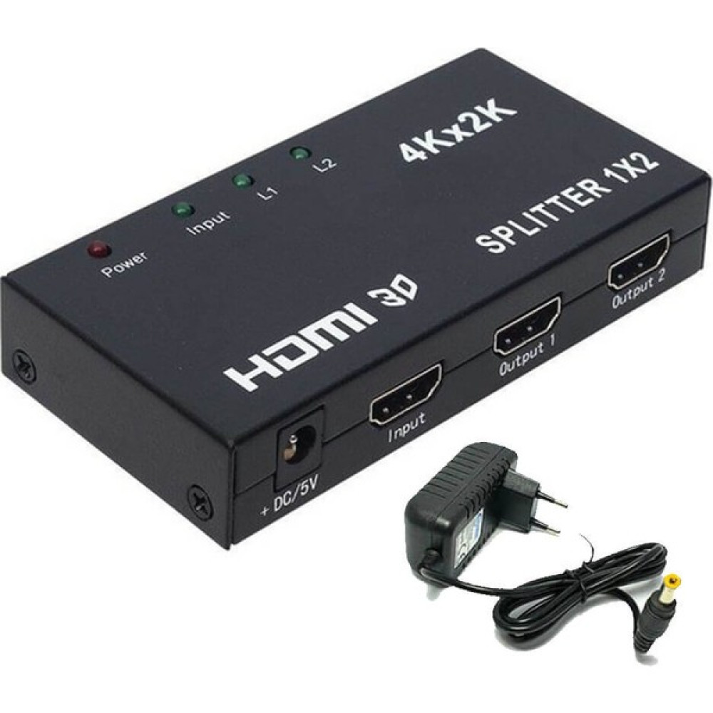 Wozlo W6935 WOZLO 2 Port 4KX2K 3D HDMI Splitter Çoklayıcı Dağıtıcı 1080P - 1 Giriş 2 Çıkış Metal Gövde Ad Seri & Paralel Kablo Fiyatı