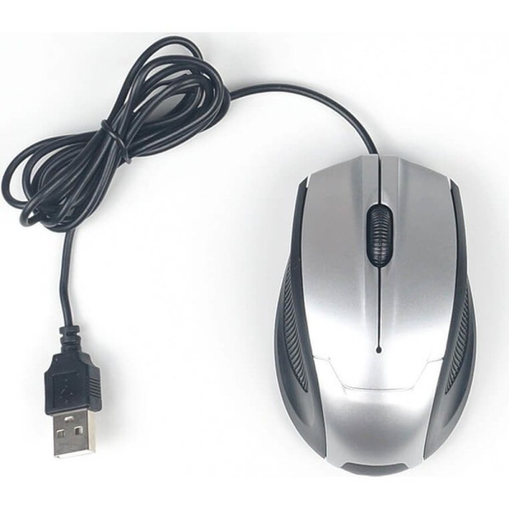 Wozlo WZ-3012 Kablolu USB Optik Mouse 1600 Dpi Optic Maus Fare - Gri Klavye - Mouse Fiyatı