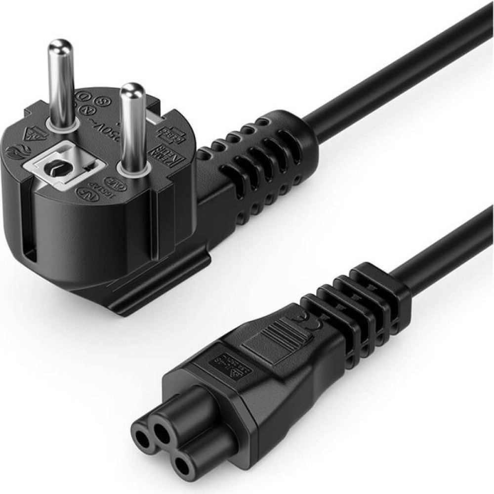 Wozlo Yonca Power Kablosu - Notebook Laptop Adaptör Güç Kablosu - C5 Power Kablo - 5 mt - Siyah - 5 m Güç Kablosu Fiyatı