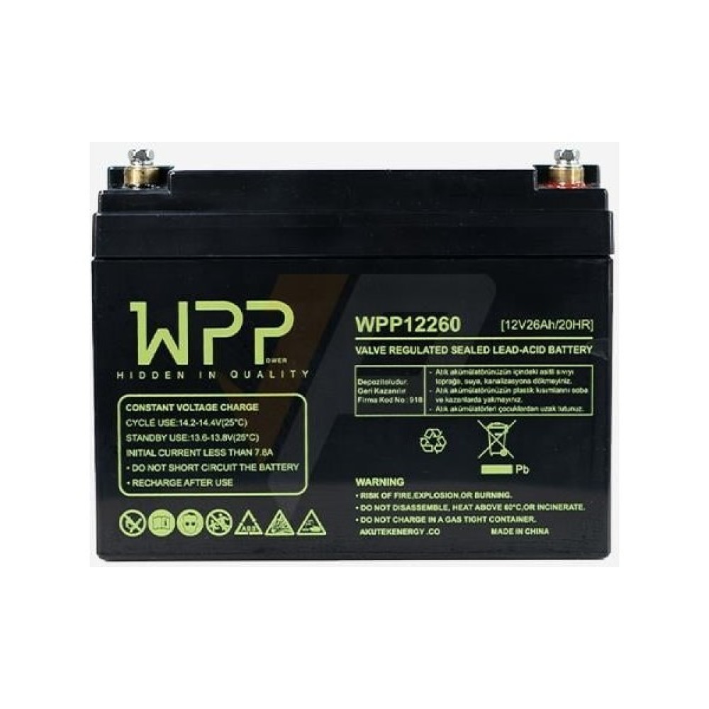 Wpp 12 V 26 Ah Bakımsız Kuru Akü Oto Boyaları Fiyatı