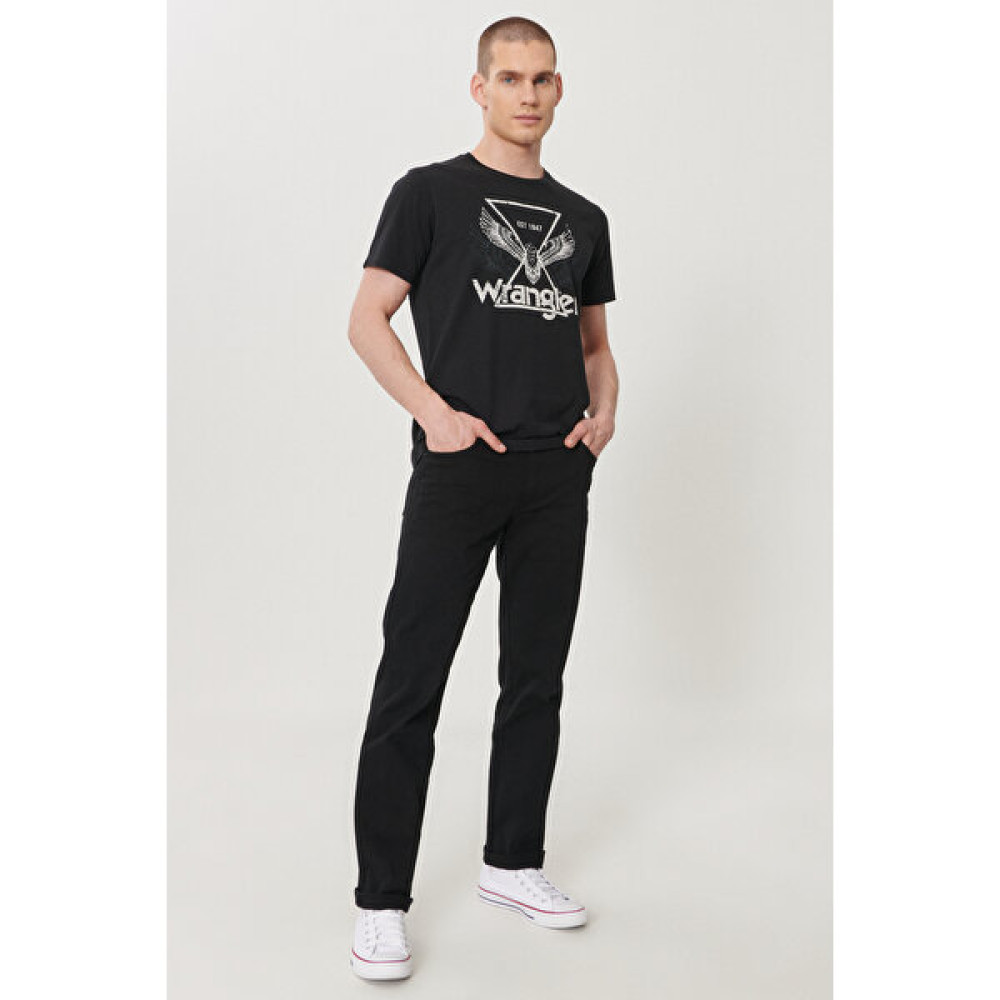 WRANGLER Erkek Siyah Arizona Straight Fit Normal Bel 5 Cep Esnek Pantolon Erkek Jeans / Kot Pantolon Fiyatı