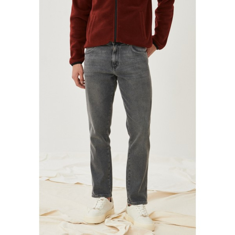 WRANGLER Erkek Texas Slim Fit Dar Kesim Normal Bel Gri Esnek Jean Kot Pantolon Erkek Jeans / Kot Pantolon Fiyatı