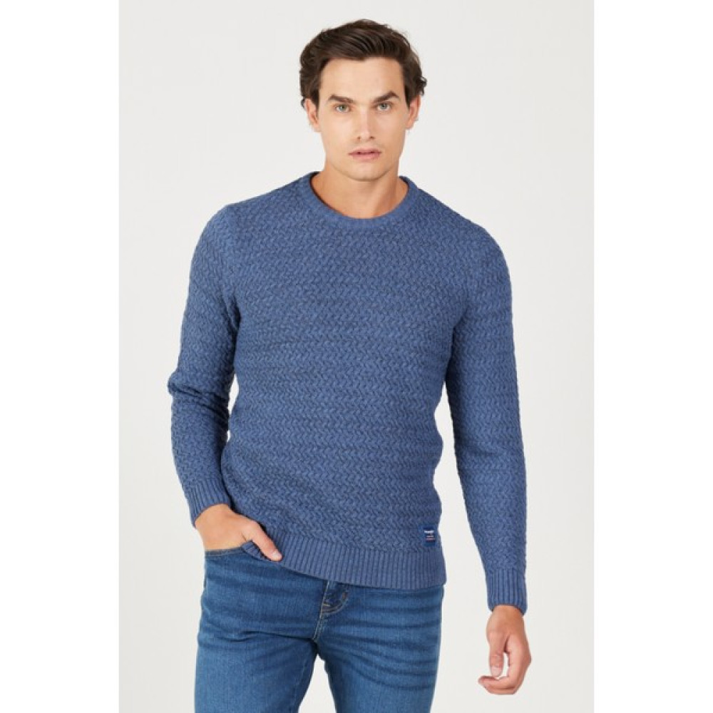 Wrangler Regular Fit Normal Kesim Bisiklet Yaka Lacivert Triko Bayan Kazak & Süveter & Triko Fiyatı