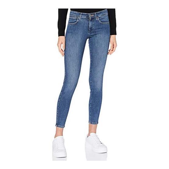 Wrangler Skinny kadın kot pantolon Blau (Soft Water 10y) 30W / 34L