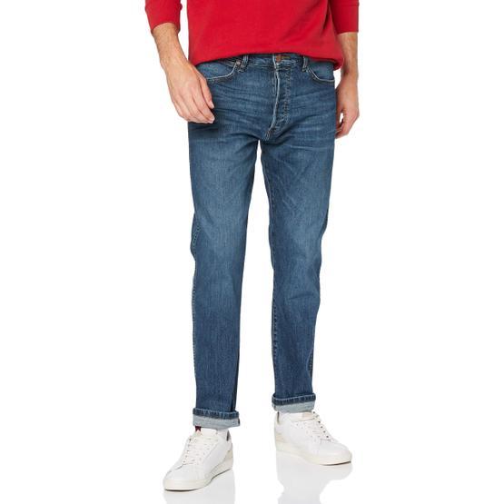 Wrangler Slider Dar Paça Erkek Kot Pantolon Mavi 32W / 30L Erkek Jeans / Kot Pantolon Fiyatı