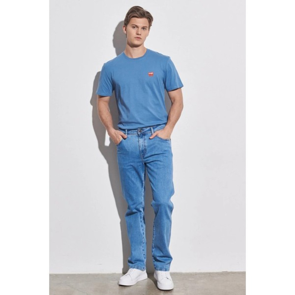 Wrangler Texas Pamuklu Normal Bel Straight Fit Düz Paça Esnek Jeans Erkek Kot Pantolon W121HRZ93 Erkek Jeans / Kot Pantolon Fiyatı