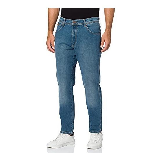 Wrangler Texas Slim erkek kot pantolon Mavi 36W / 34L Erkek Jeans / Kot Pantolon Fiyatı