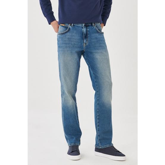 Wrangler Texas Slim Erkek kot pantolon Straight Shot 34W / 34L