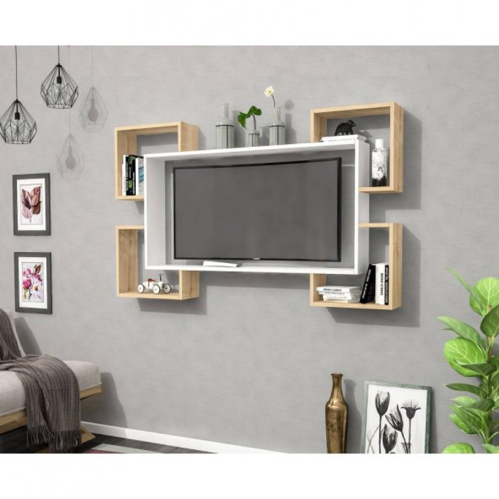 Wrap Tv Unitesi Beyaz-Safirmese Tv Ünitesi / Sehpası Fiyatı