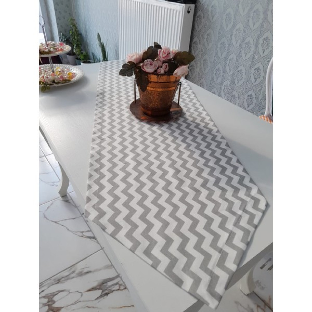 Wren Home Runner - Açık Gri - 200 x 45 cm Masa Örtüsü Fiyatı