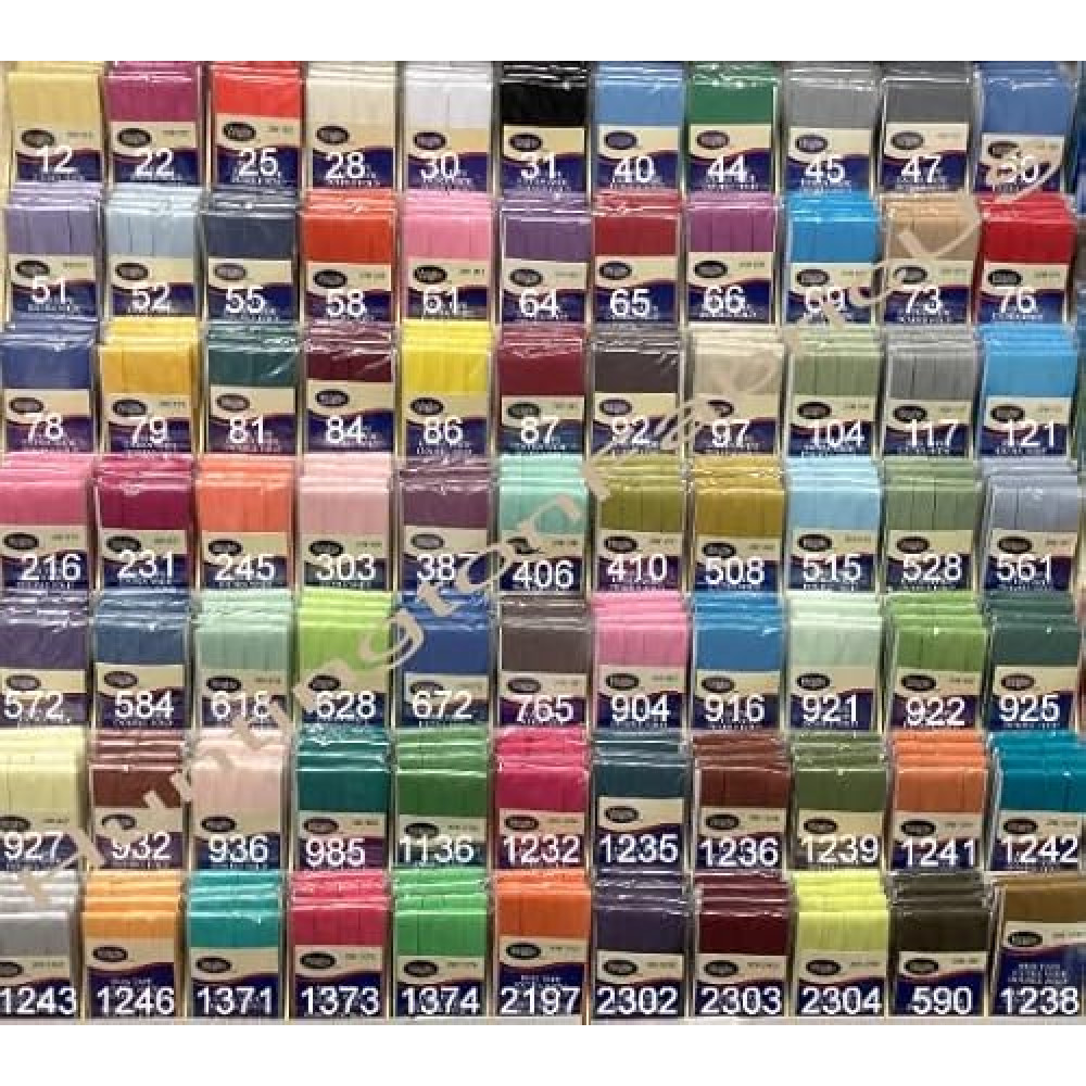 Wrights 1/2" Double Fold Bias Tape | PC206 | All Wright's Current Colors, All in Stock and Ready for Quick Shipping (31-Black)