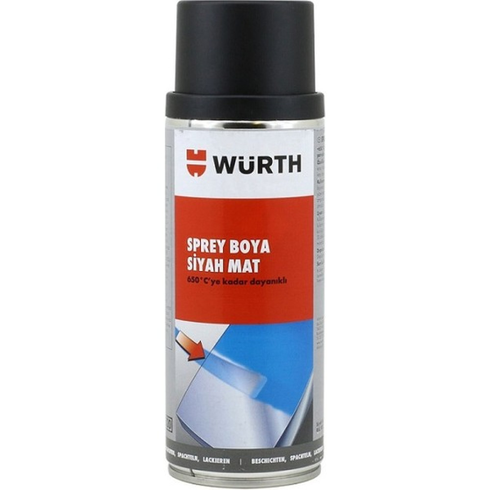 Wrt Mat Siyah 650 Derece Isıya Dayanıklı Eksoz ve Soba Boyası Boya Malzemeleri Fiyatı