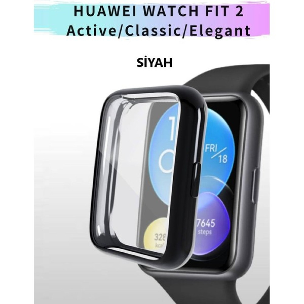 Wrysoon Huawei Watch Fit 2 Birebir Uyumlu Darbe Emici Özellikte High Quality Ekran Koruyucu - Siyah Giyilebilir Teknoloji Aksesuarları Fiyatı