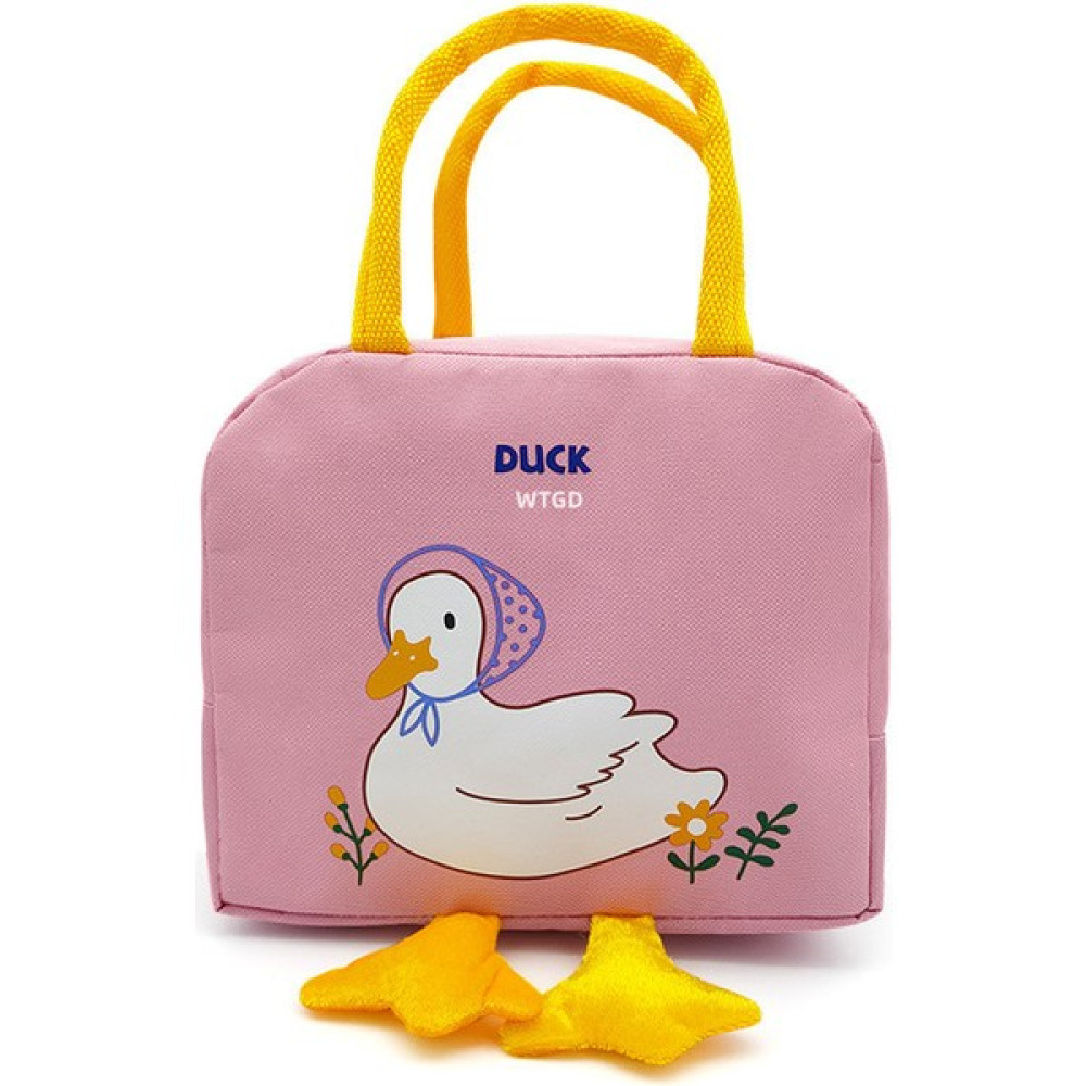 Wtgd Sevimli Çizgi Yalıtım Beslenme Çantası (Yurt Dışından) - Pembe - 23x19x13cm Beslenme Çantası Fiyatı