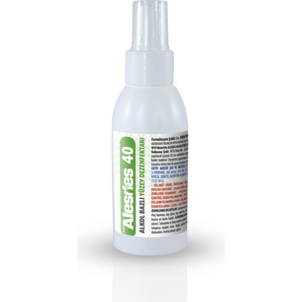 Wtr Alesdes Wtr 40 Alkol Bazlı Yüzey Dezenfektanı - 100 ml Oto Boyaları Fiyatı