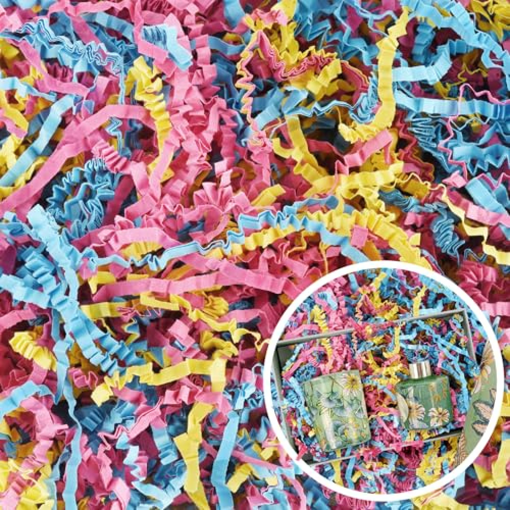 WUINOID 1/2 LB Easter Crinkle Cut Paper Filler, Grass Cushion Shredded Paper for Gift Baskets, Box Bags Gift Wrapping, Crafts Decoration
