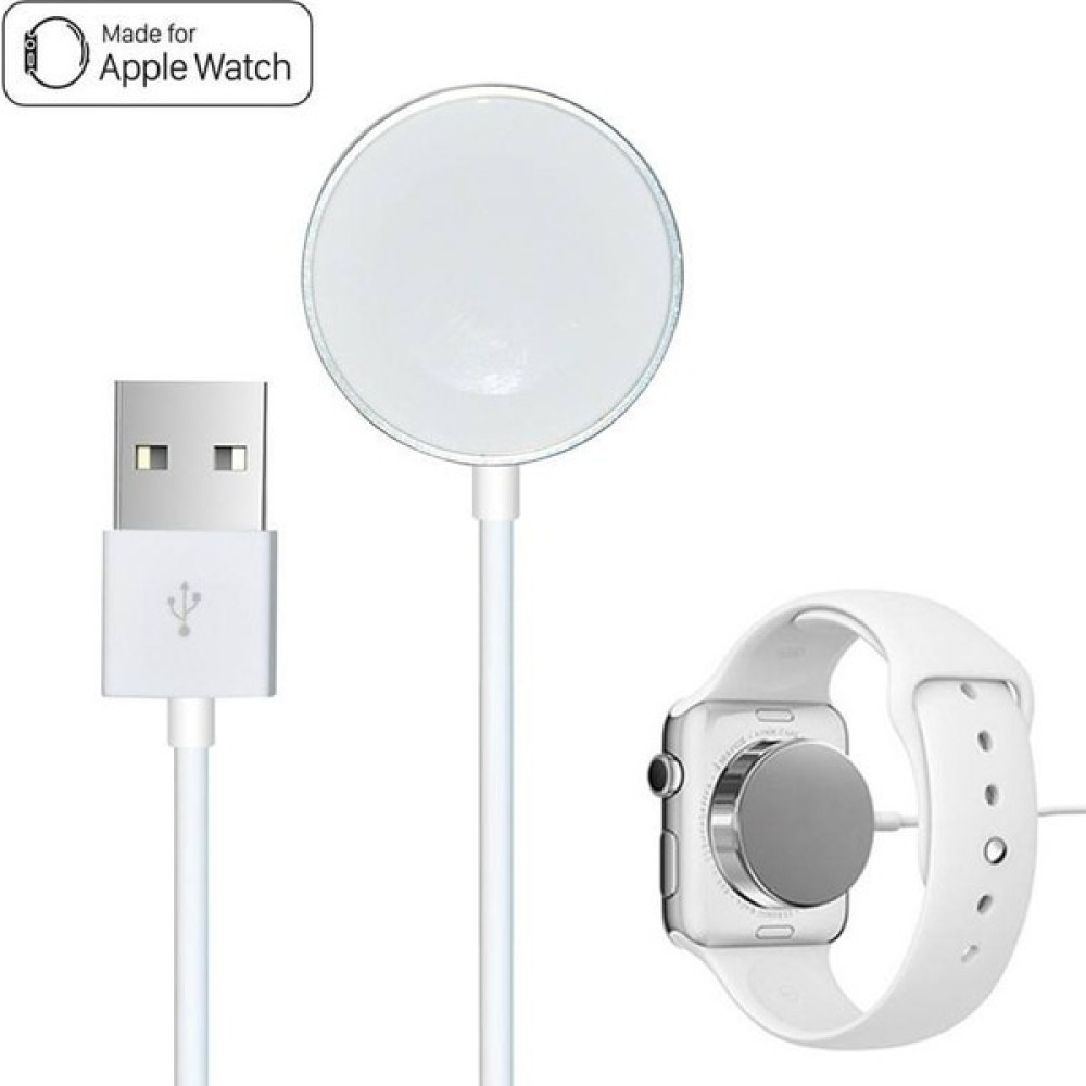 Wully Apple Watch 1-2-3-4 -5-6-7-8-Se-Ultra Şarj Aleti Kablosu Manyetik Krom Hızlı Şarj Kablosu 1 M - Beyaz Giyilebilir Teknoloji Aksesuarları Fiyatı