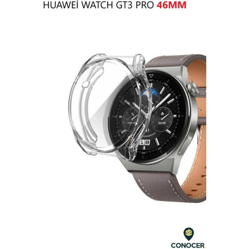 Wully Huawei Watch Gt 3 Pro 46MM Yumuşak Kasa ve Ekran Koruyucu - Şeffaf Giyilebilir Teknoloji Aksesuarları Fiyatı