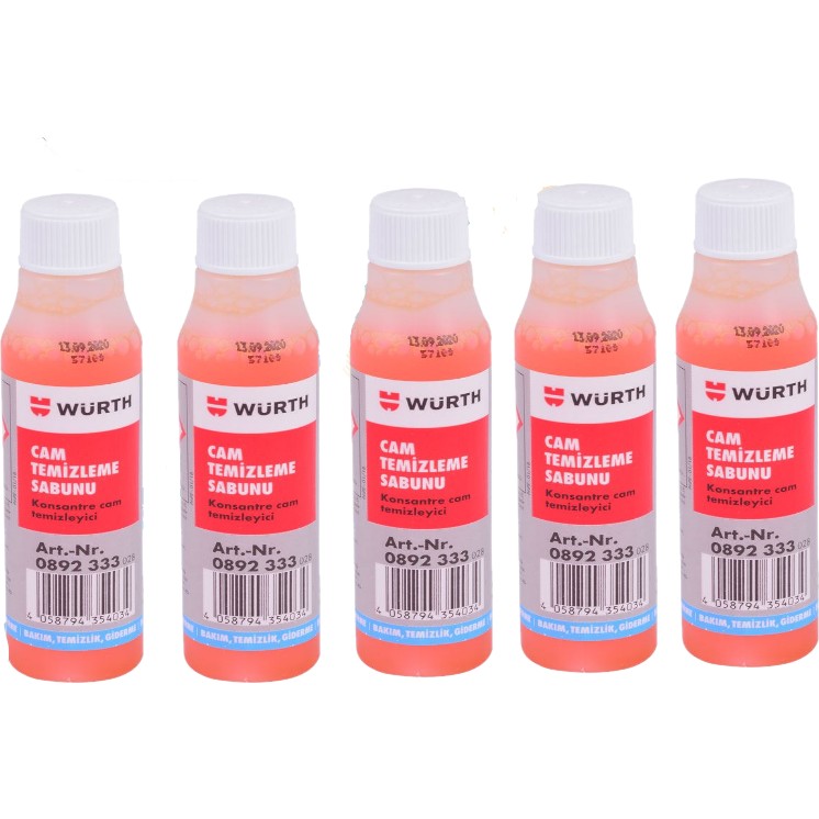 Würt Cam Temizleme Sabunu 32 ml 5 'li Set Diğer Fiyatı