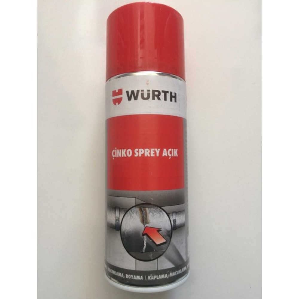 Würth Çinko Renk Sprey Boya Çinko Açık Renkli 400 ml Germany Oto Boyaları Fiyatı