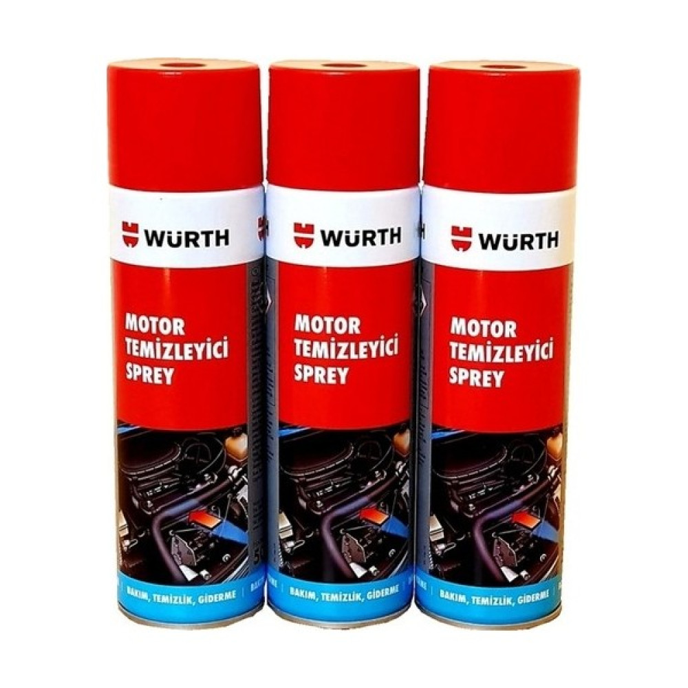 Würth Hızlı Motor Temizleme Spreyi 500 ml 3 Lü Set Oto Boyaları Fiyatı
