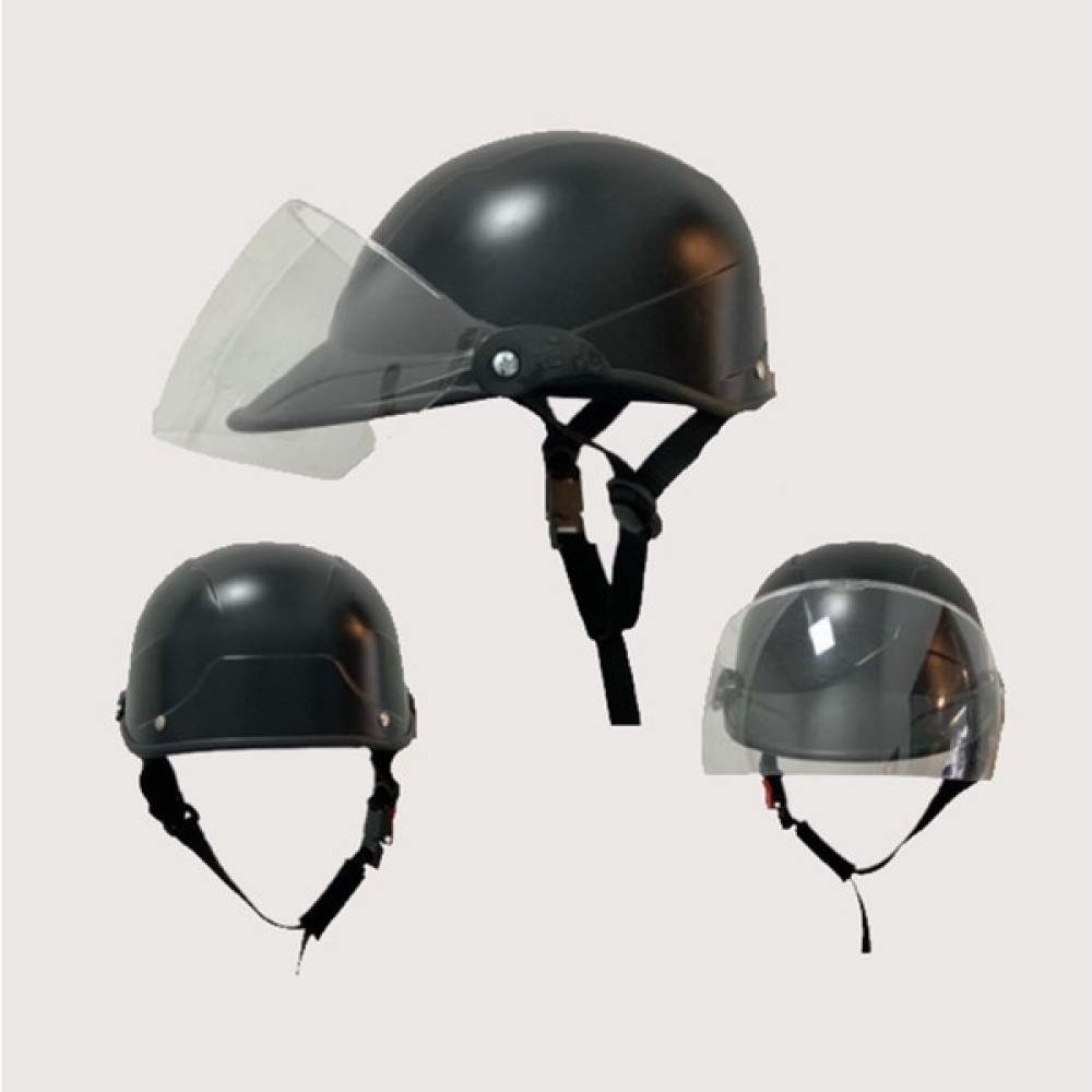 WututuMotors Jokey Kask Camlı Standart Beden Siyah - Renkli Motorsiklet Kaskları Fiyatı
