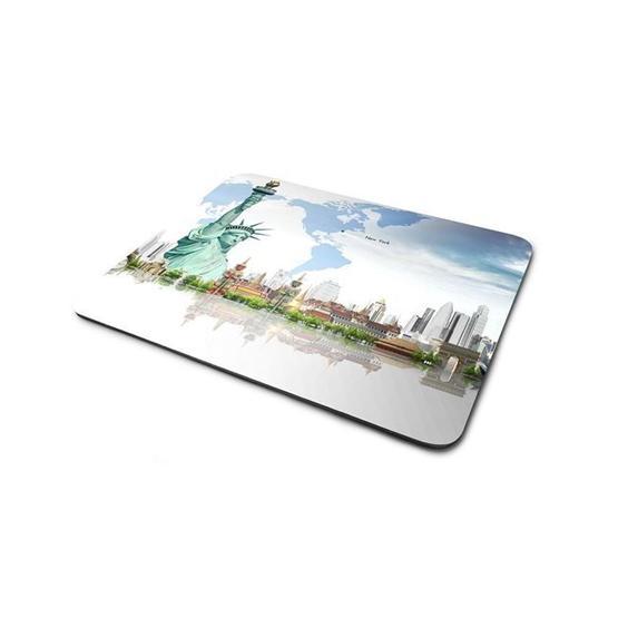 WuW New York Şehir Temalı Kaymaz Taban Mouse Pad