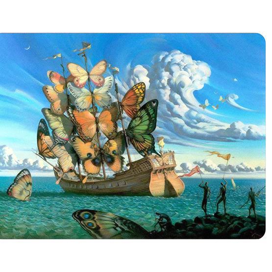 WuW Salvador Dali Ship With Butterfly Sails Kaymaz Taban Mouse Pad Mouse Pad Fiyatı