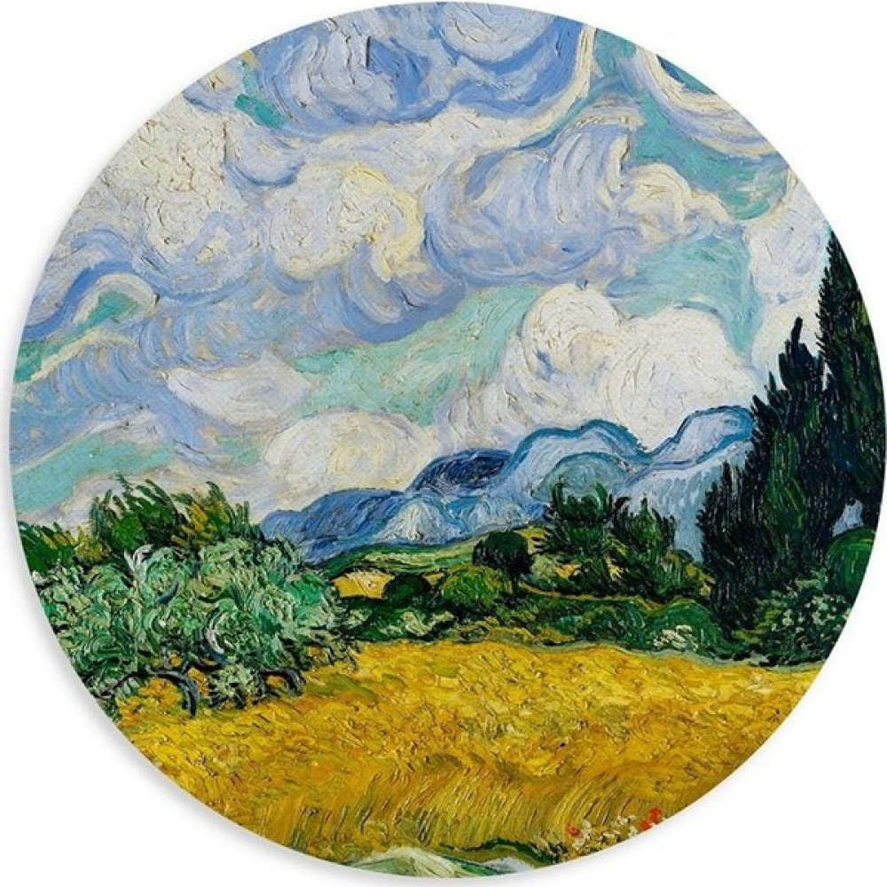 Wuw Van Gogh Wheat Field With Cypresses Yuvarlak Mouse Pad Mouse Pad Fiyatı