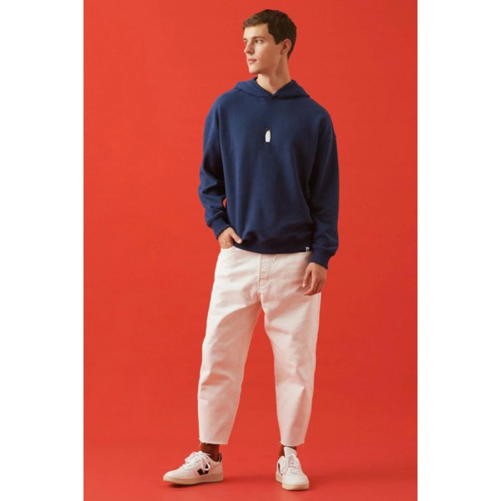 WWF Market Imparator Penguen Hoodie - Indigo Mavisi Bayan Sweatshirt Fiyatı