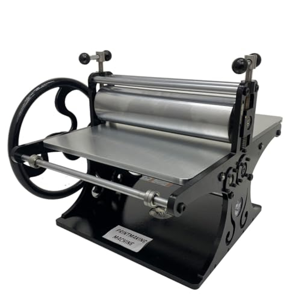 WYDDDARY Manual Slab Roller Machine Portable Printmaking Machine Table Size 13.1" x 19.7" Height Adjustable for Printmaking